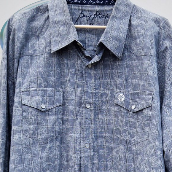 George Strait Wrangler 4XL button down pearl snap shirt